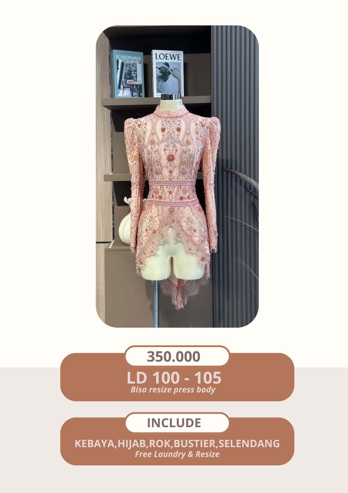 Kebaya Soraya pink