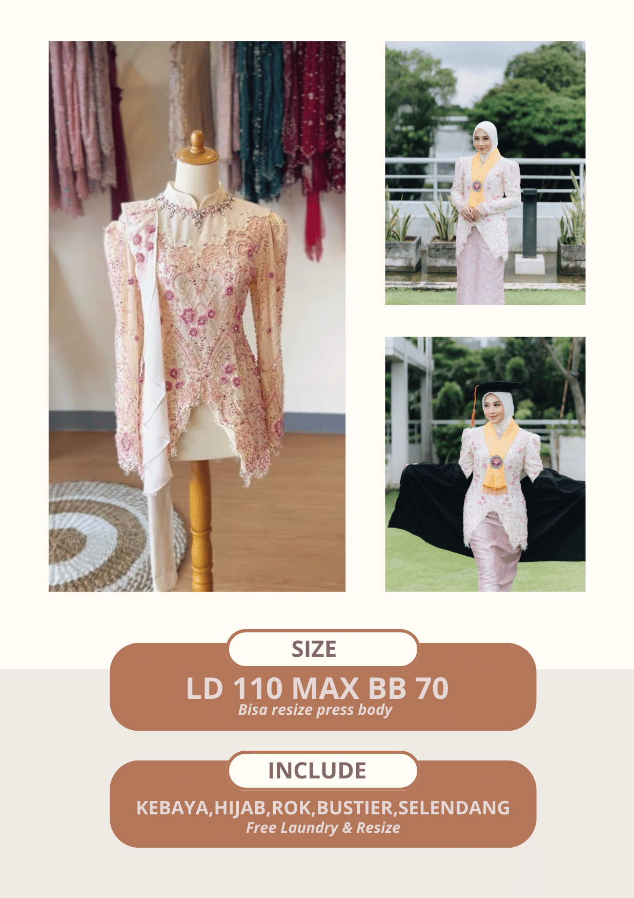 Kebaya Aruna Butter Yellow