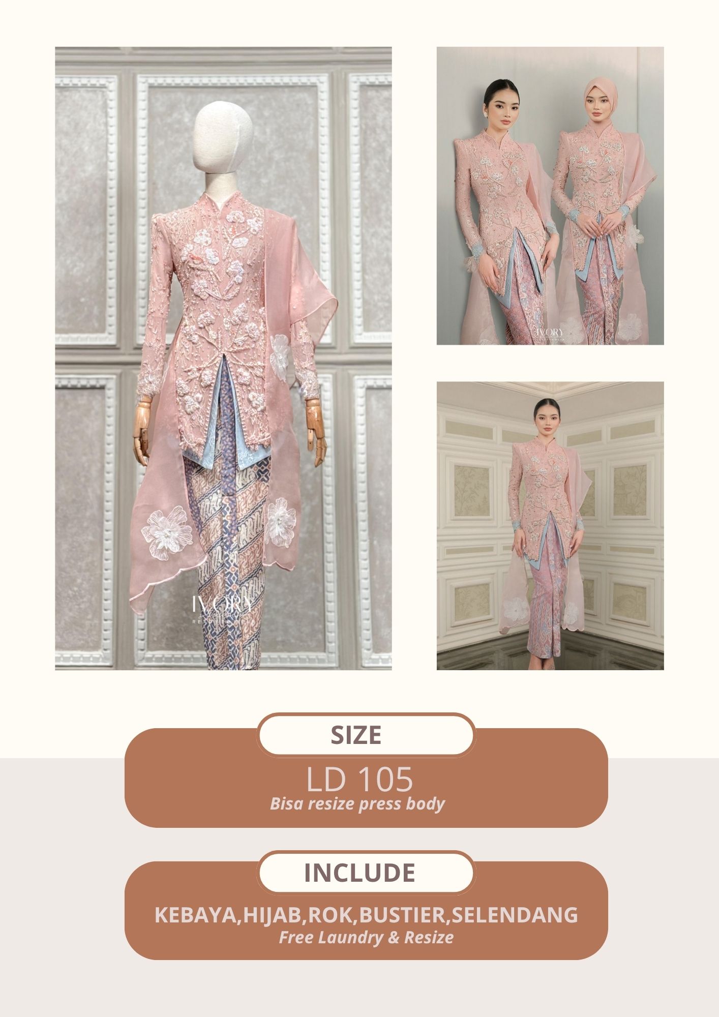 Vice Versa dusty pink by Ivory studio